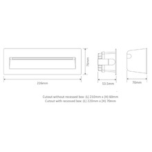 Otis Aluminium Rectangular 24V LED Step Light
